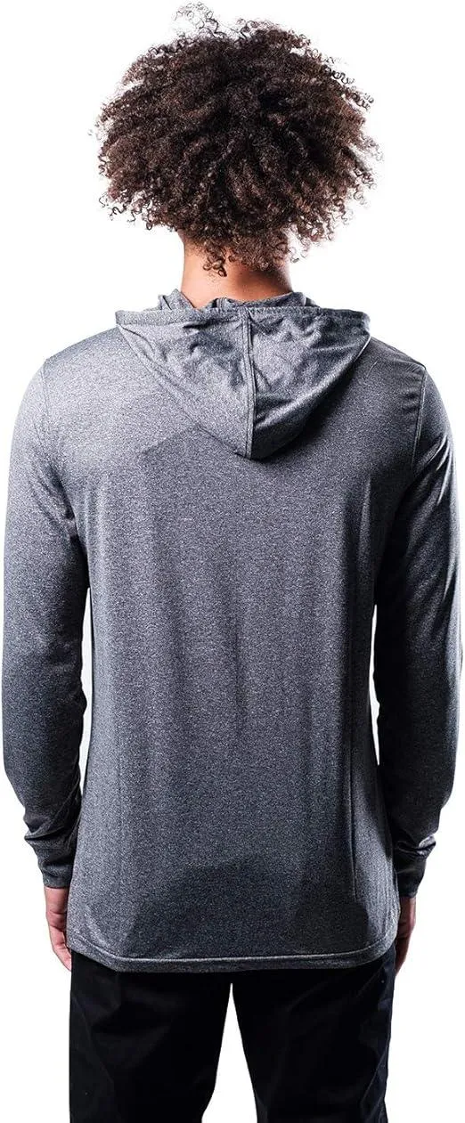 Ultra Game NBA Official Men’s Super Soft Lightweight Pullover Hoodie Sweatshirt - Unisex, Detroit Pistons, Heather Charcoal|Detroit Pistons