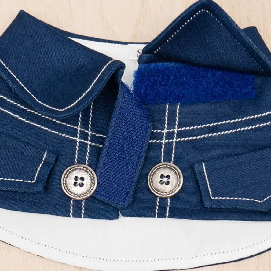 Unisex Oxford Blue Denim Cape - Bluford