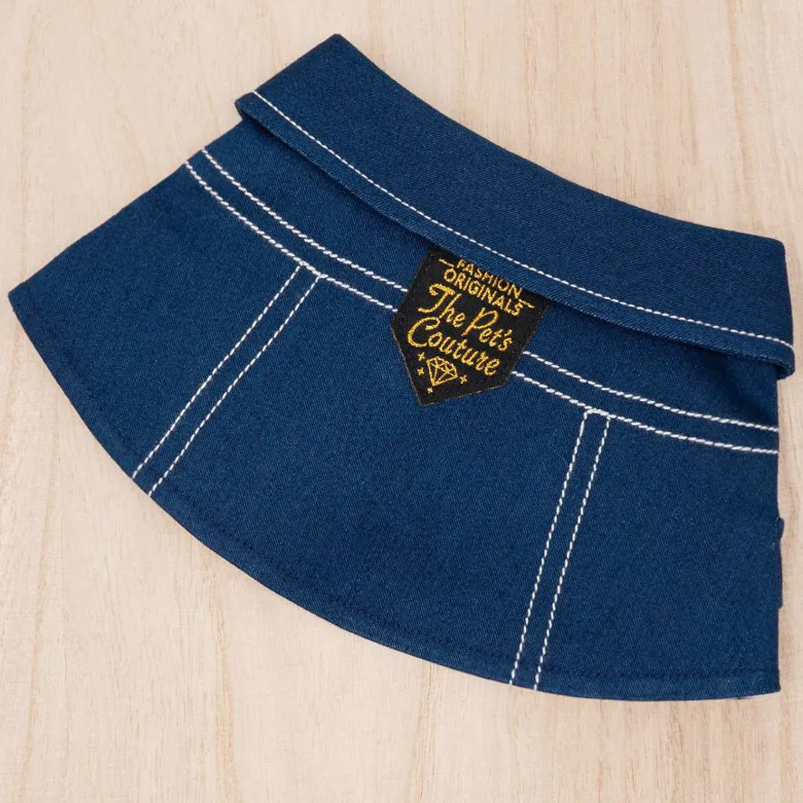 Unisex Oxford Blue Denim Cape - Bluford