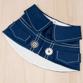 Unisex Oxford Blue Denim Cape - Bluford
