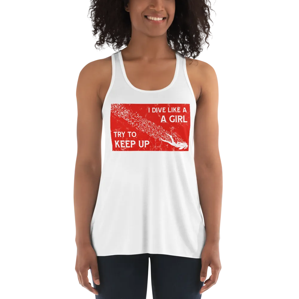 Vintage Dive Flag Tank - Flowy Racerback (Warehouse)