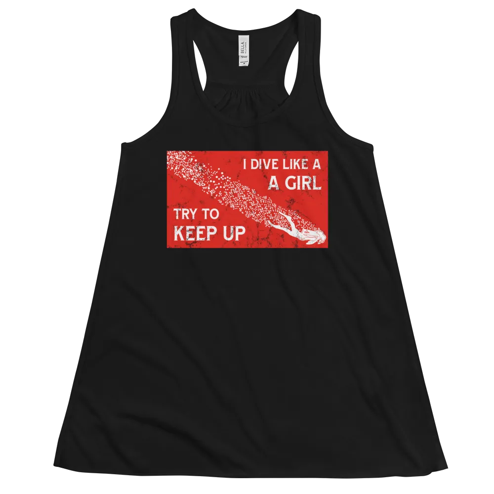 Vintage Dive Flag Tank - Flowy Racerback (Warehouse)