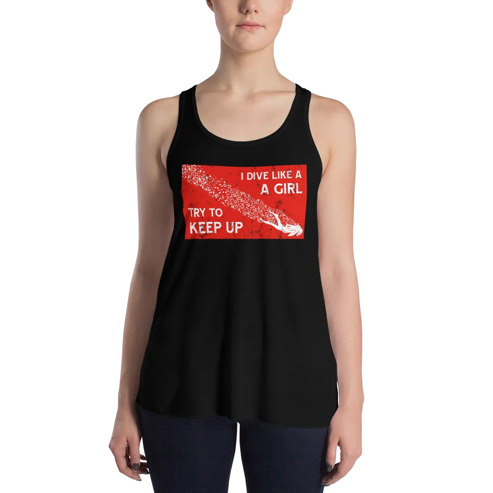 Vintage Dive Flag Tank - Flowy Racerback (Warehouse)