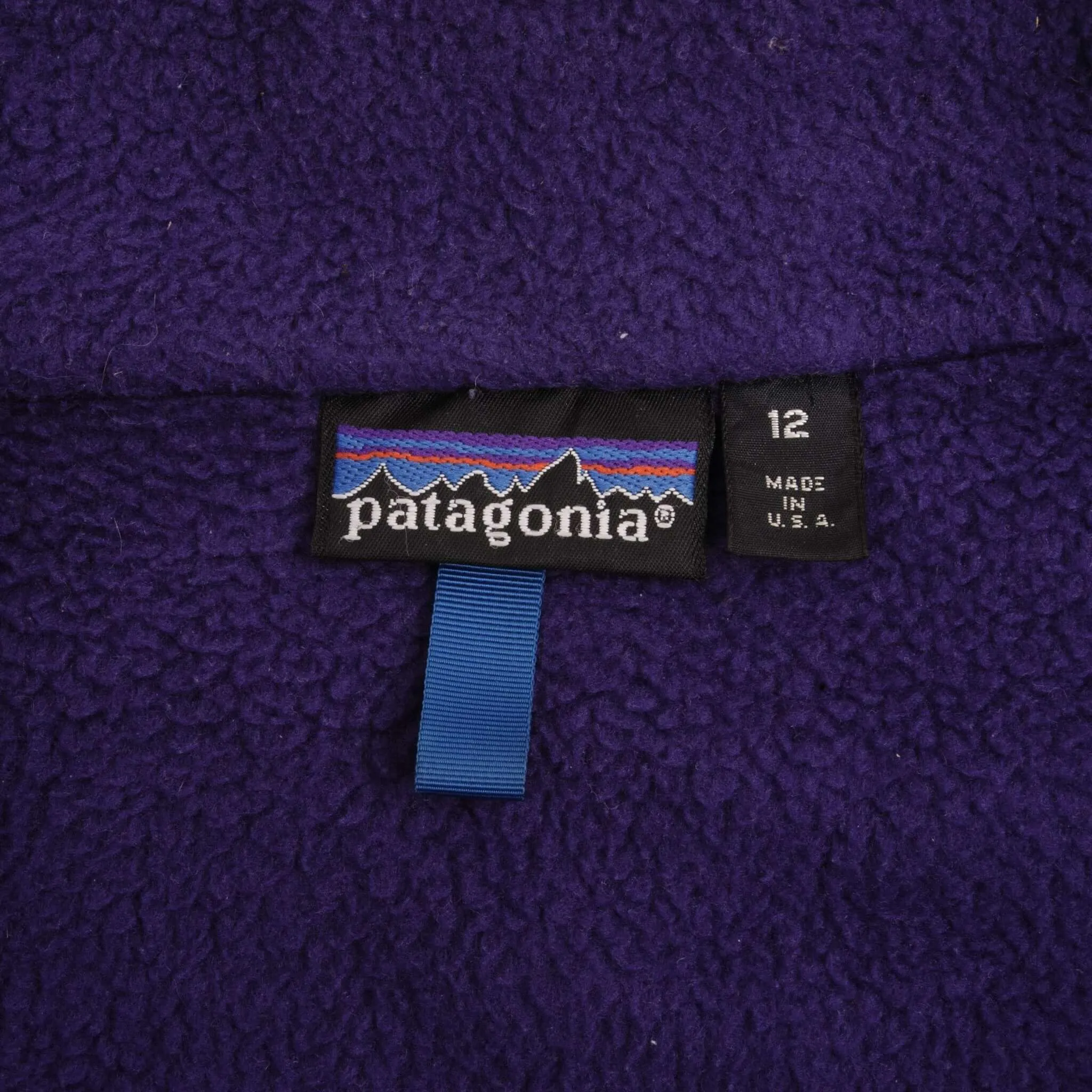 VINTAGE PATAGONIA RETRO-X DEEP PILE 1990S FLEECE WOMEN JACKET SIZE 12 MADE USA