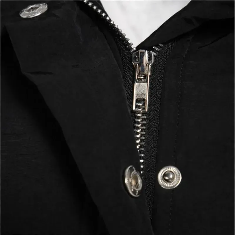 Women's Warm Winter Jacket Mid Long with Hood, Full Zipper, Polyester Fiber Filling, Solid Color